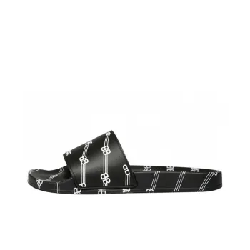 Balenciaga Pool Slides 'Allover Logo - Black'