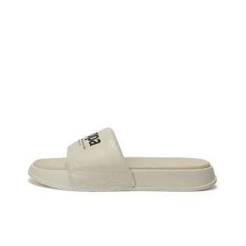 Kappa Slide Slippers Unisex Ecru Gray