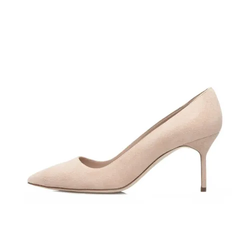 MANOLO BLAHNIK High Heels Women's Nude