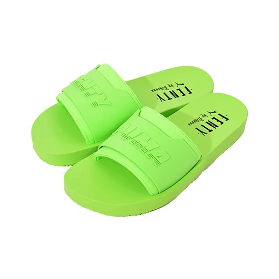 PUMA Surf Slide Rihanna Fenty Green Gecko Women's-1