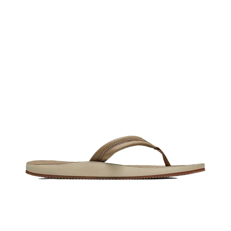 Nike Hurley Lunar Leather Flip Flops Sandals Khaki Light Brown-1
