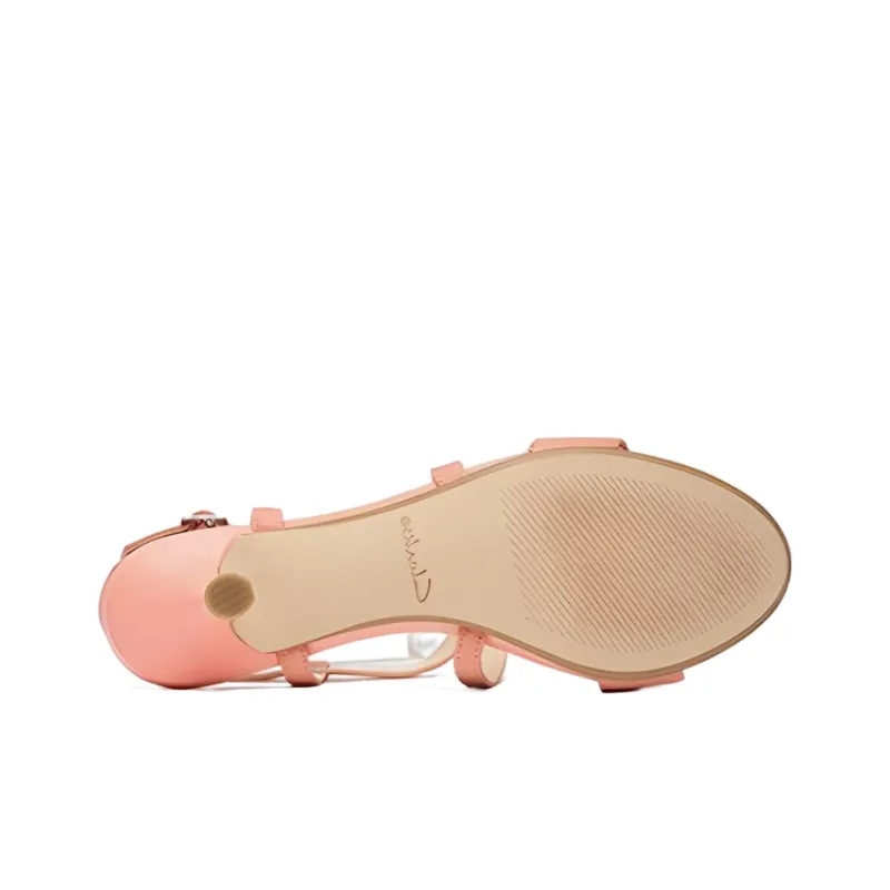 Clarks Stylish Sandal Women's Light Coral Red-2