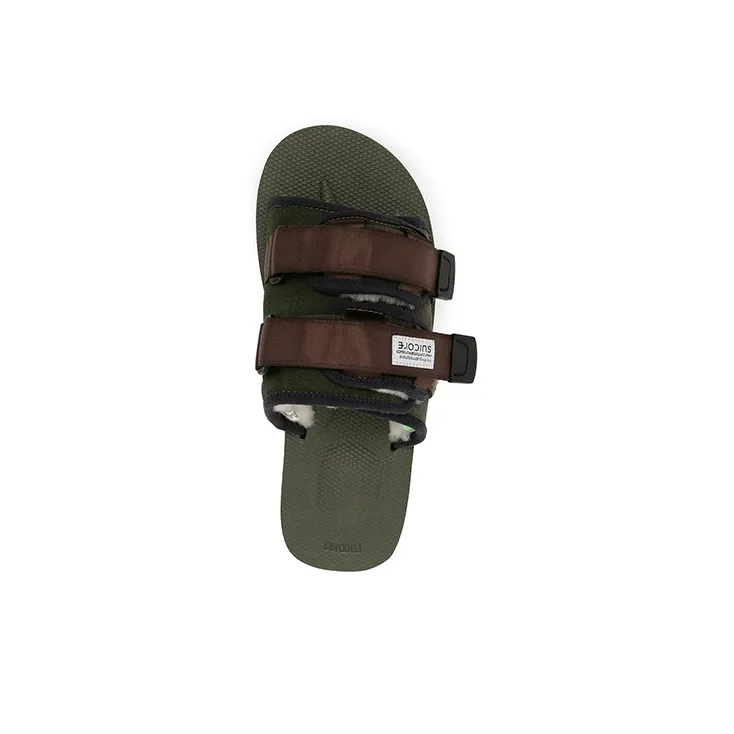 Suicoke Slide Slippers Men Green-4