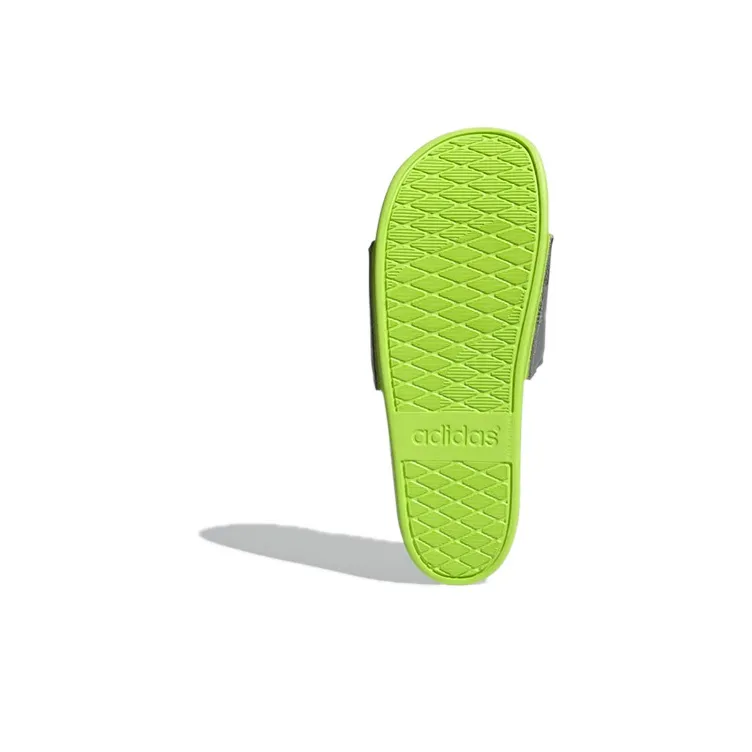 Adilette Adidas Comfort Slide 'Grey Semi Solar Slime'-5