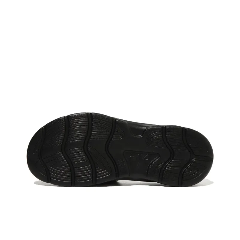 FILA Nre Slide Slippers Unisex Black Korean Style-5