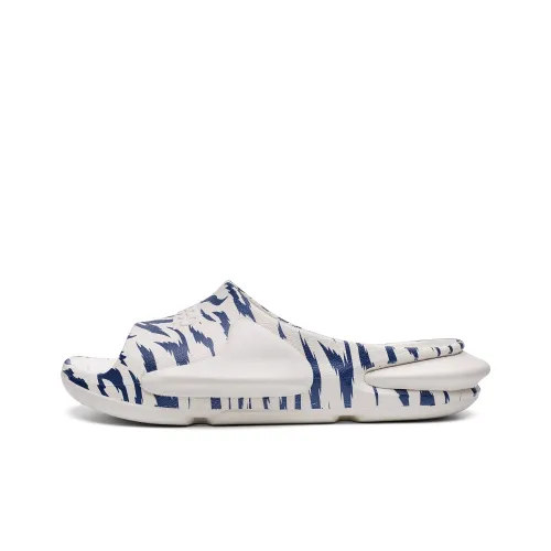 Jeep Slide Slippers Men Tiger Stripe Blue And White Porcelain