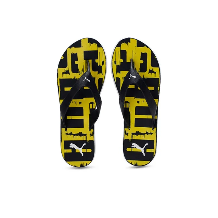 PUMA Windster Gu Idp Slide Slippers Men's Black Yellow-2
