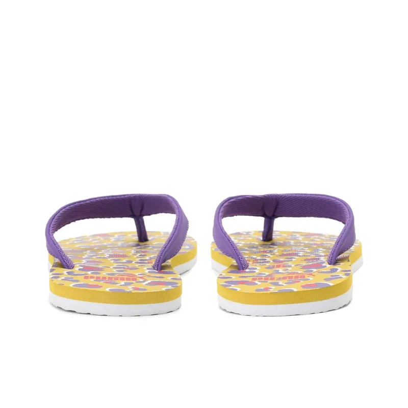 PUMA Epic Flip Slip-Resistant Slide Slippers Women's Purple Yellow-3