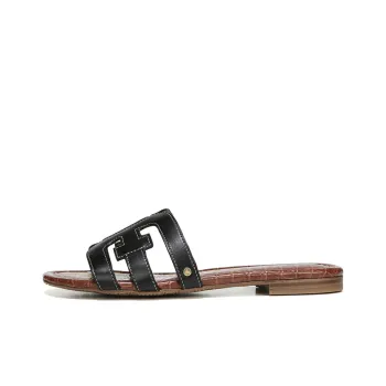 SAM EDELMAN Rubber Sole Cut Out Abrasion Resistant Slide Slippers Women's Black