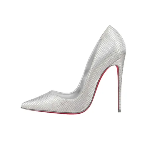 Christian Louboutin So Kate High Heels Women's Silver