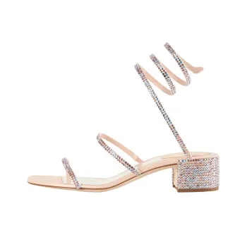 RENE CAOVILLA Cleo One Strap Sandals Women's Pink