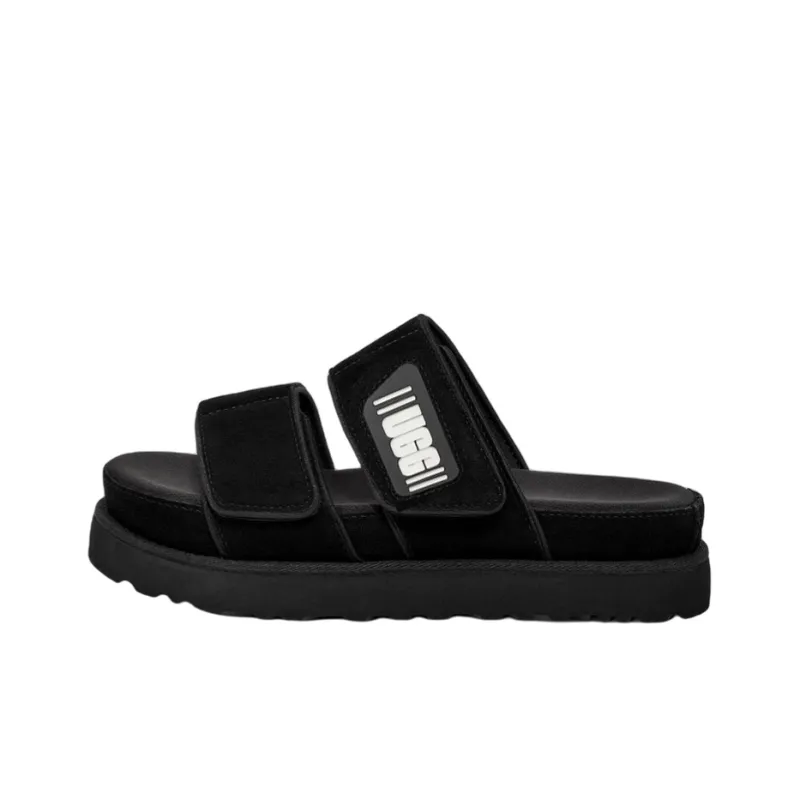 UGG Rubber Sole Quiet Slide Slippers Women's Black-0
