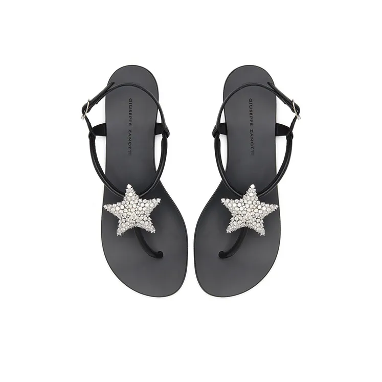 Giuseppe Zanotti/GZ Hollie Star One Strap Sandals Women's Black-4