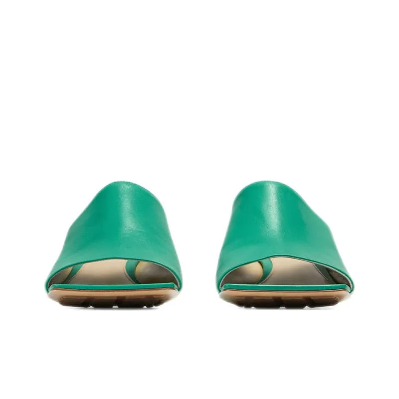 Bottega Veneta Stretch Odor Resistant Slide Slippers Women's Turquoise Color-4