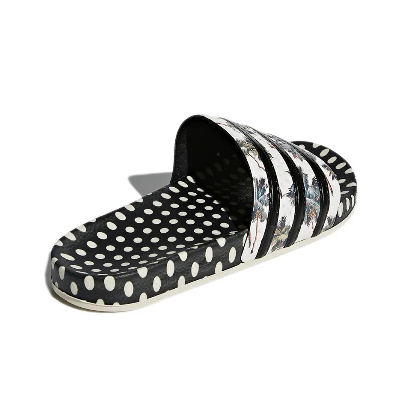 Adidas Adilette Supplier Color Black White Women's-3