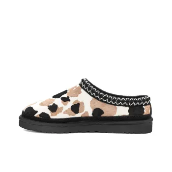 UGG Asman Cow Print Fashion Slippers Men's Black