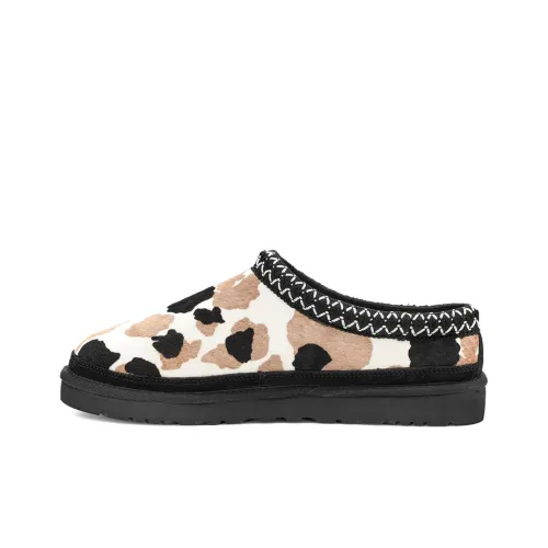 UGG Asman Cow Print Fashion Slippers Men's Black
