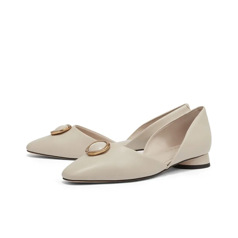 CHARLES&KEITH Casual Single Shoes Women's Milk White-2