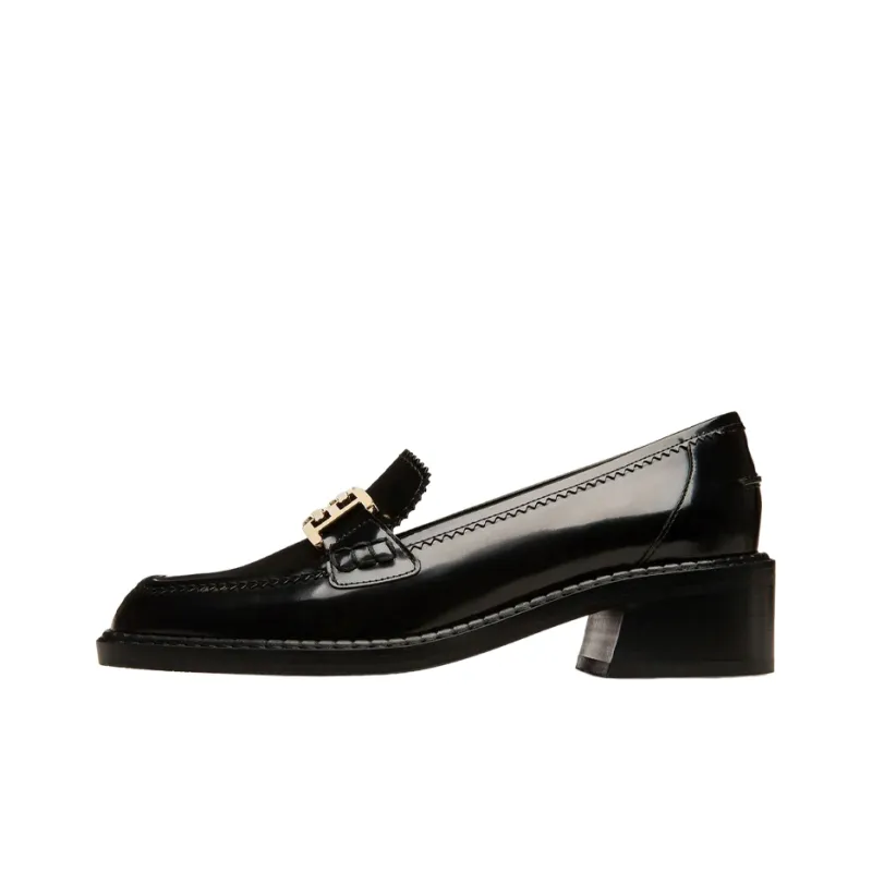 BALLY Ellyane Chunky Heel High Heels 3.5cm Women's Black-0