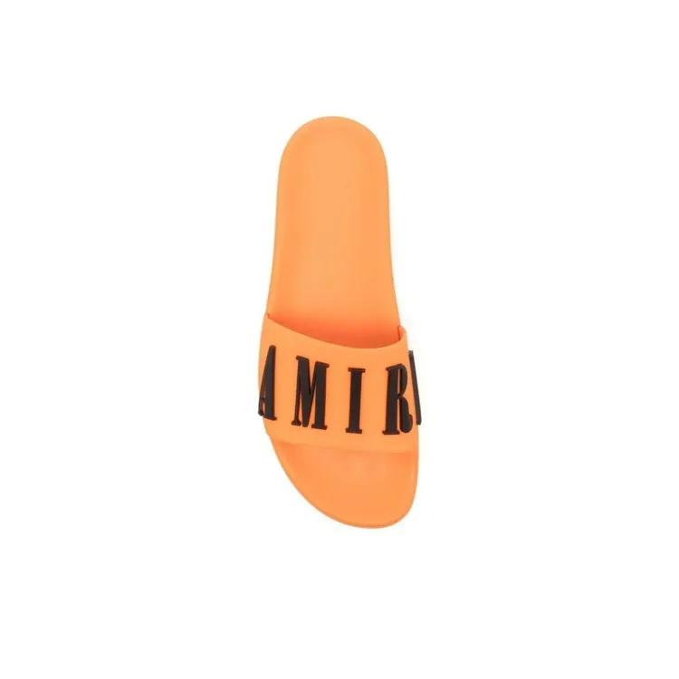 AMIRI Rubber Classic Logo Pool Slide 'Orange'-2