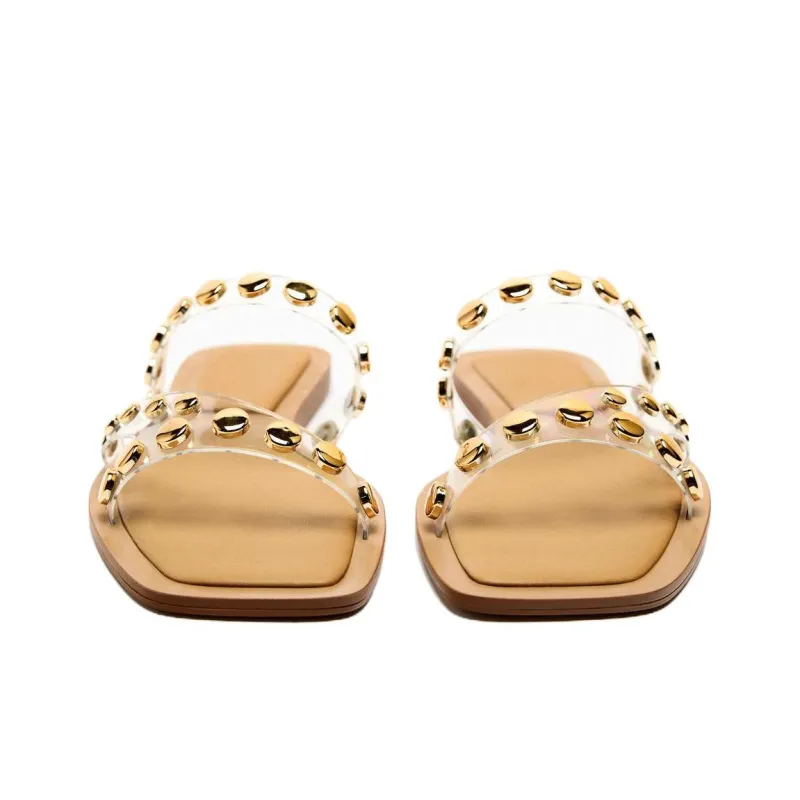 ZARA Quiet Slide Slippers Women's Transparent-2