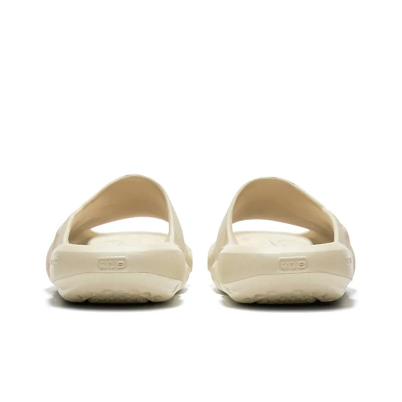 XTEP Rubber Sole Slide Slippers Men's Beige-4