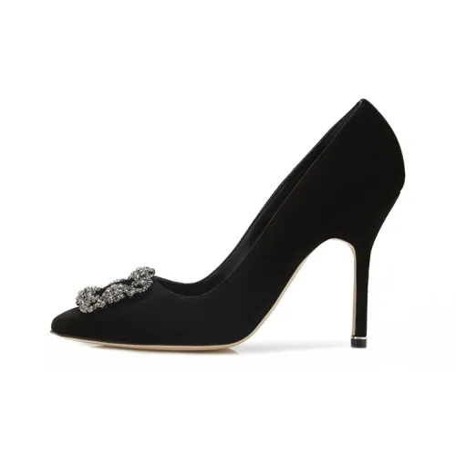 MANOLO BLAHNIK Hangisi High Heels Women's Black