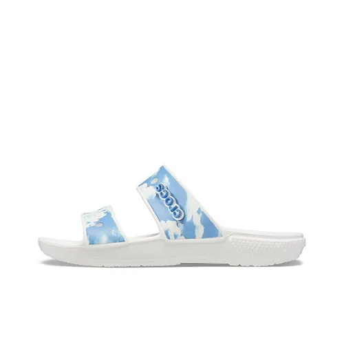 Crocs Slide Slippers Women's White/Blue