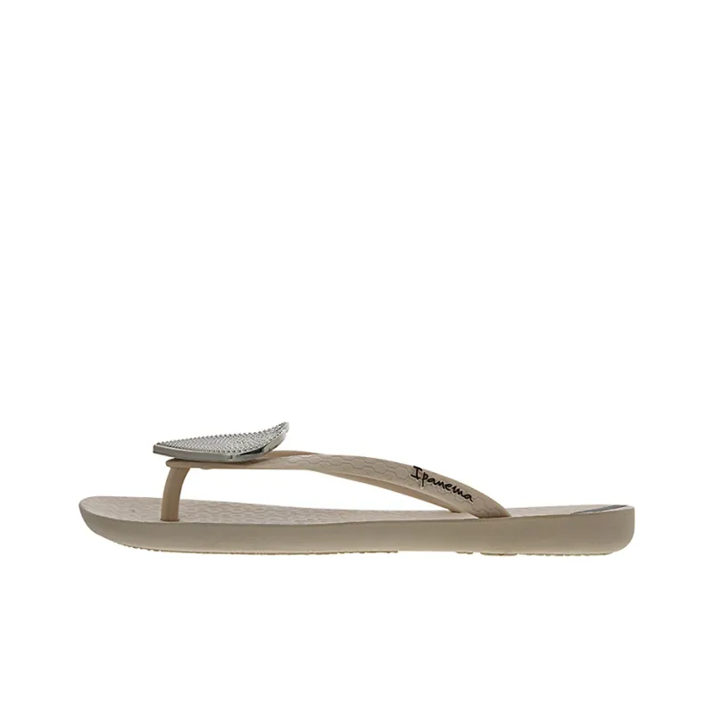 Ipanema Abrasion Resistant Flip Flops Women's Beige-0