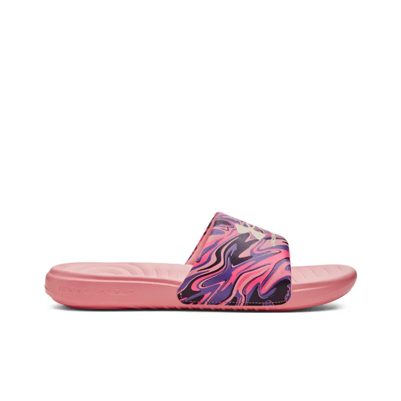 Under Armour Answer Graphic Slides 'Posh Pink Abstract' Women's-1
