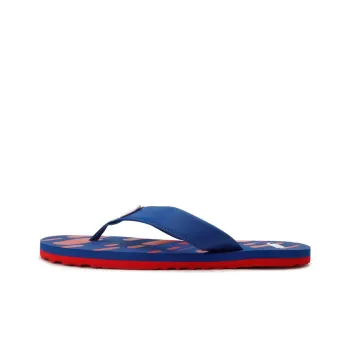 PUMA Contour Series Rubber Sole Slip-Resistant Slide Slippers Unisex Blue Red