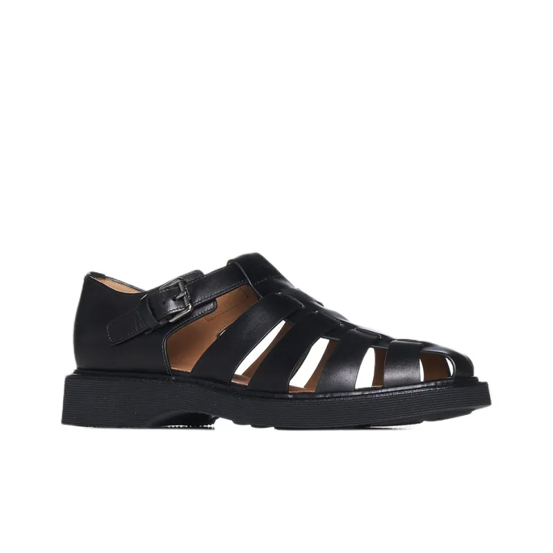 CHURCH'S Hove Roman Sandals Men's Black-2