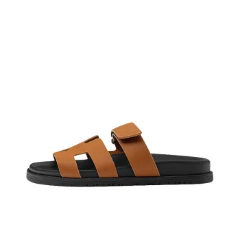 HERMES Calfskin Chypre Sandals Women's
