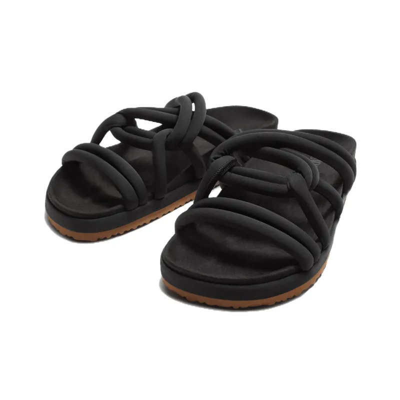 ZARA Rubber Sole Quiet Slide Slippers Men's Black-1