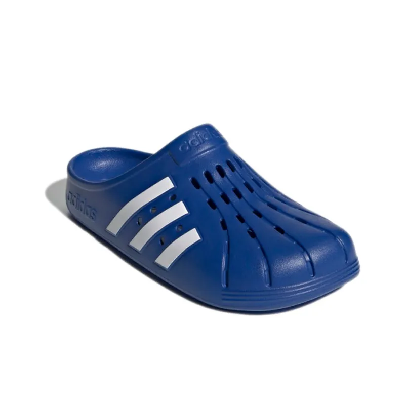 Adidas Adilette Clogs Royal Blue Cloud White-2