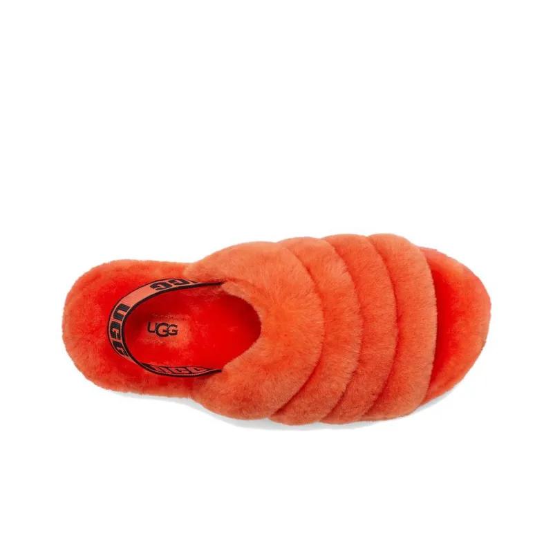 UGG FLUFF YEAH Slippers Women's Orange-4