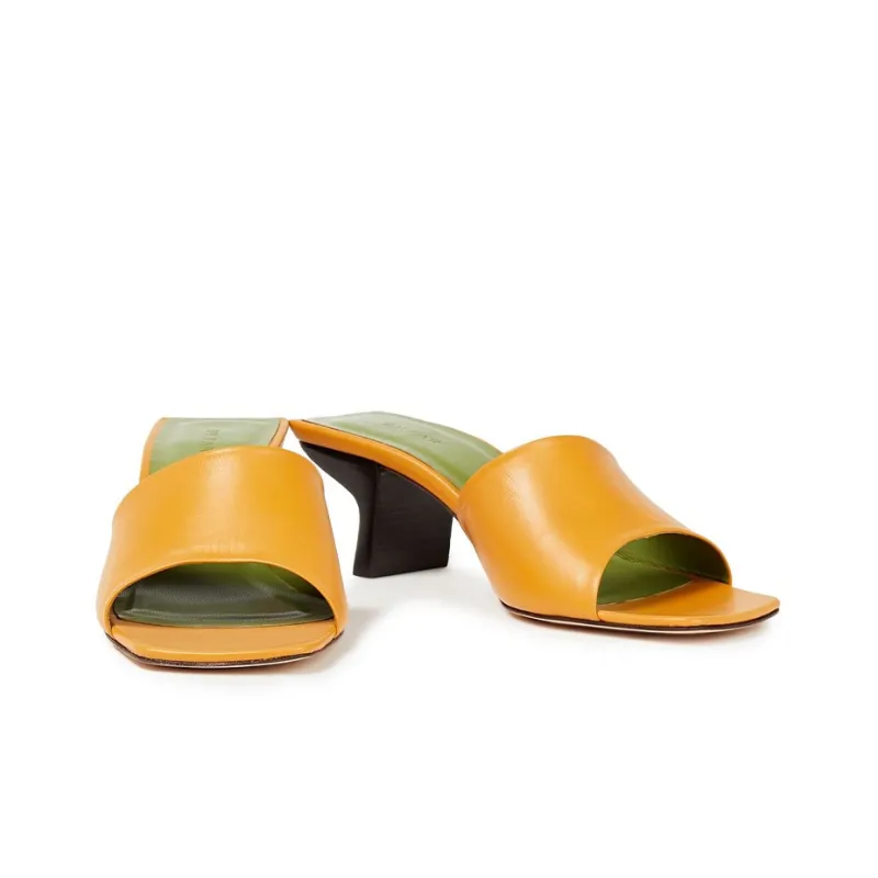 By Far Quiet Slide Slippers Women's Orange-2