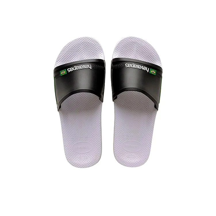 Havaianas Rubber Sole Slide Slippers Unisex Oyster White-4