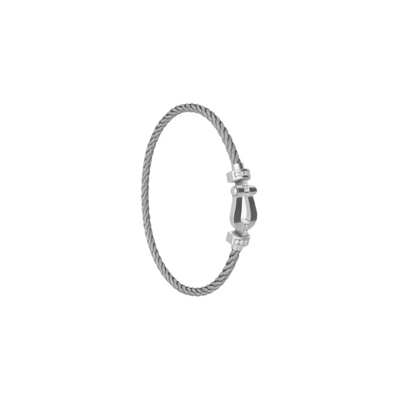 FRED 18K White Gold, Diamond Bracelets Men's Silver-1