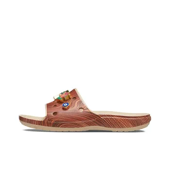 Crocs Classic Slide Sza Wood Grain Women's