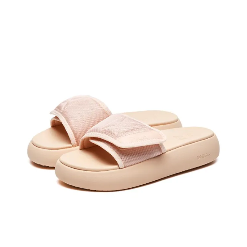 FILA FUSION DONUT DX Rubber Sole Slip Resistant Slide Slippers Women's Pink-1