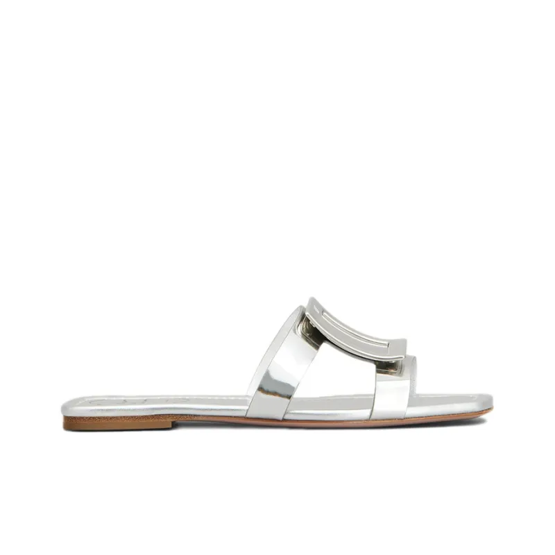 Roger Vivier Müller Slippers Women's Silver-1