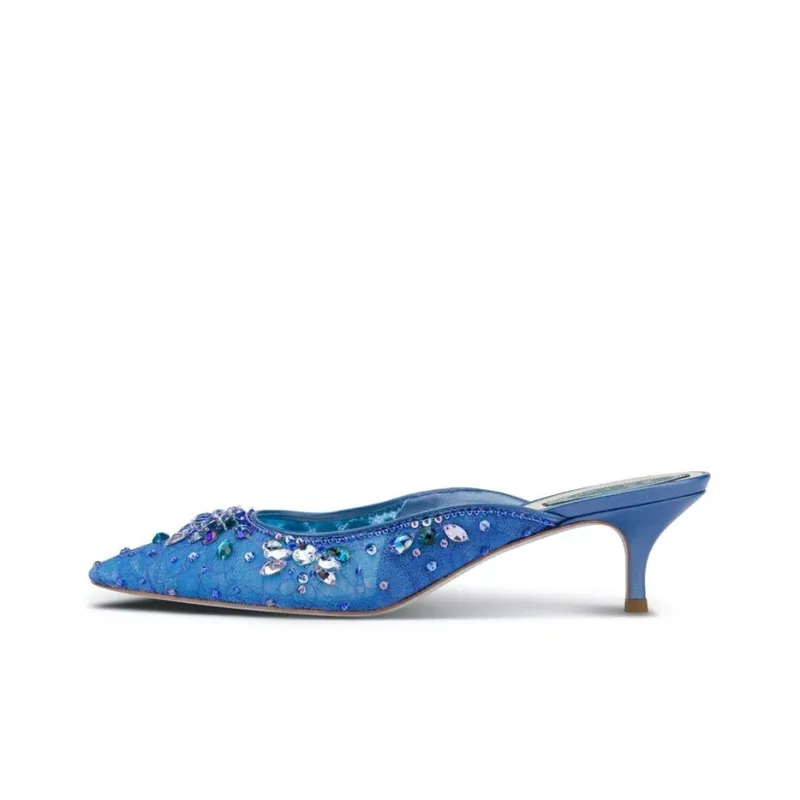 RENE CAOVILLA Hina Stylish Sandals Women's Blue-0
