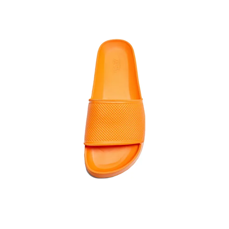 ZARA Rubber Sole Slide Slippers Men's Orange-2
