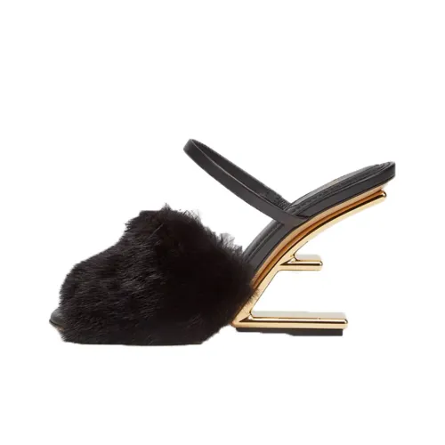 FENDI Fendi First Slide Slippers Women's Black