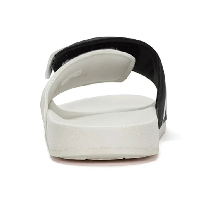 Kappa Slide Slippers Unisex Black White-5
