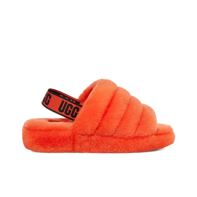 UGG FLUFF YEAH Slippers Women's Orange-1