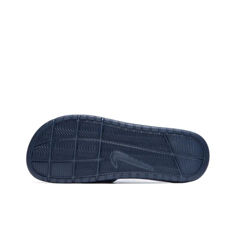 Nike Benassi Solarsoft Slide Sports Slippers Black Blue-4