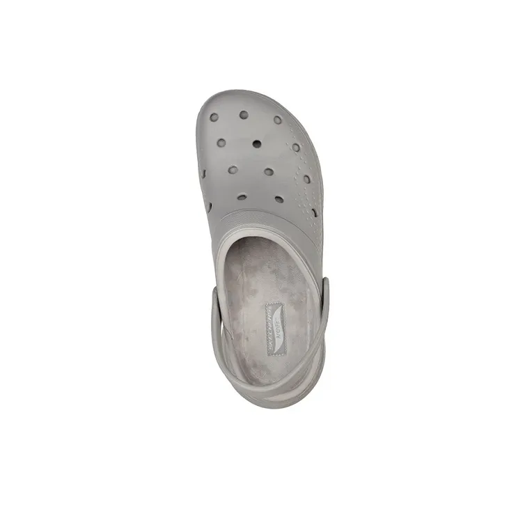 Skechers Arch Fit Slip-Resistant Slide Slippers Men's Light Gray-3
