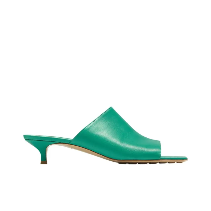 Bottega Veneta Stretch Odor Resistant Slide Slippers Women's Turquoise Color-1